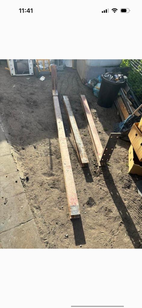 Poutrelle en fer, Bois dur, Enlèvement, Utilisé, Autres types