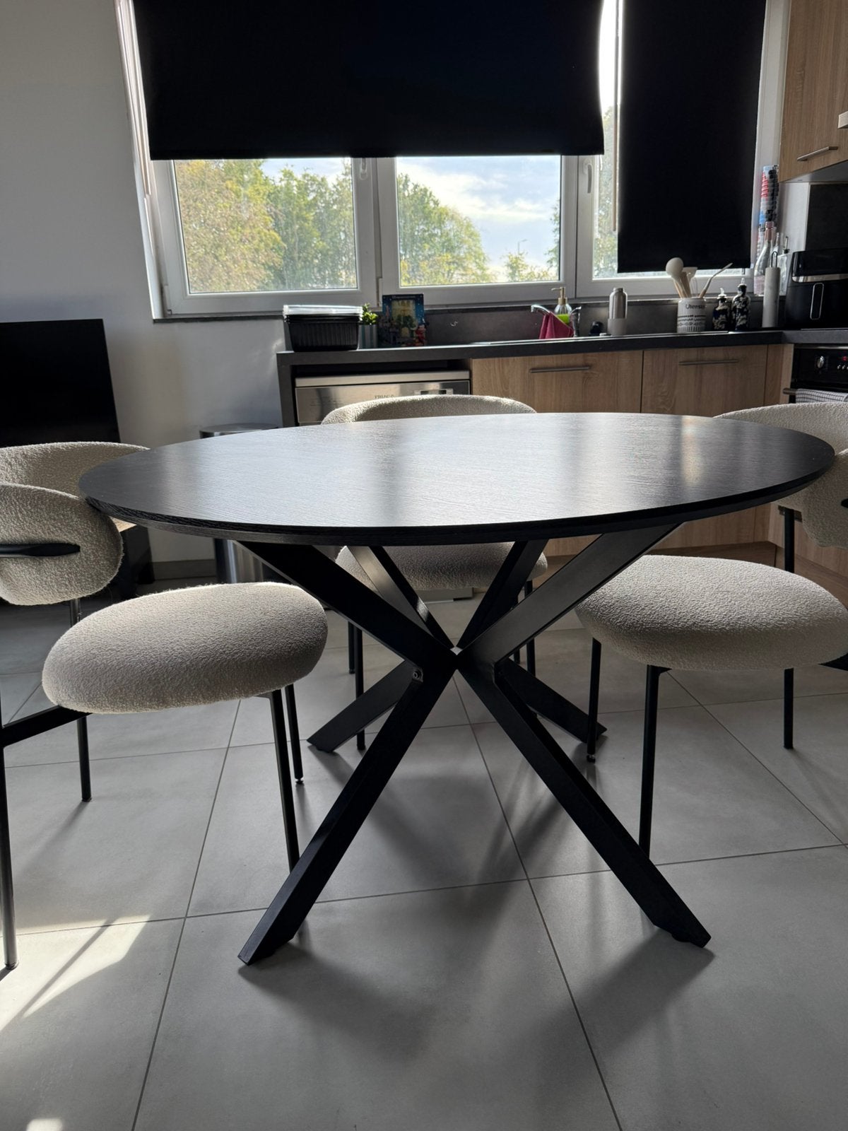 weba ronde eettafel, Ophalen, Overige materialen, Gebruikt, 100 tot 150 cm