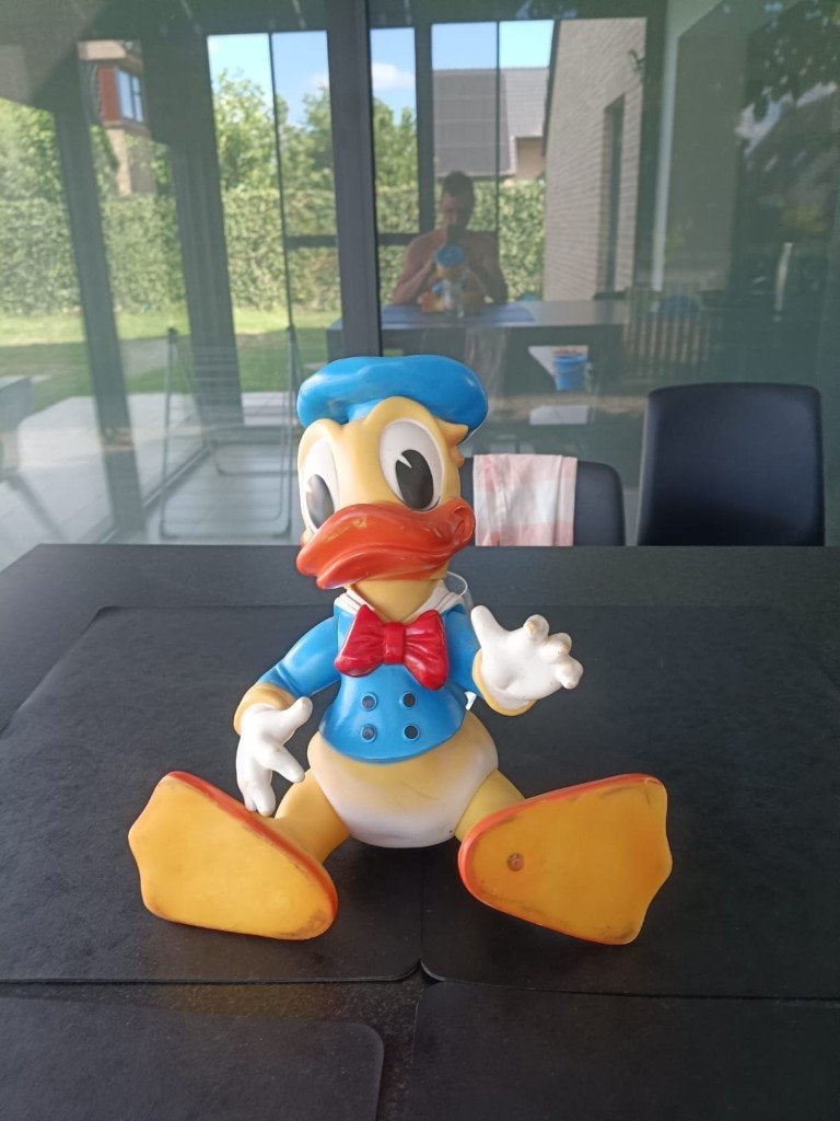 Vintage Donald Duck, Ophalen of Verzenden, Donald Duck, Gebruikt, Beeldje of Figuurtje