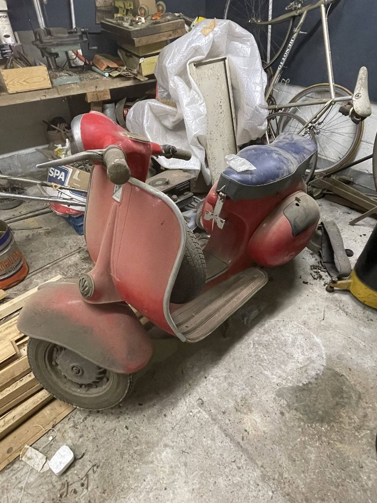 Vespa Piaggio 1956, Fietsen en Brommers, Scooters | Vespa, Ophalen, Gebruikt, Overige modellen, Klasse B (45 km/u)