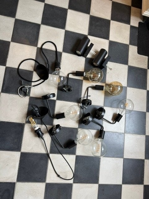 Verlichting, Gebruikt, Zwart, E27 (groot), Modern