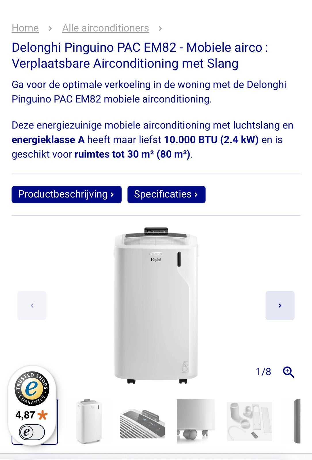 Airco delonghi nieuw., Enlèvement, Comme neuf