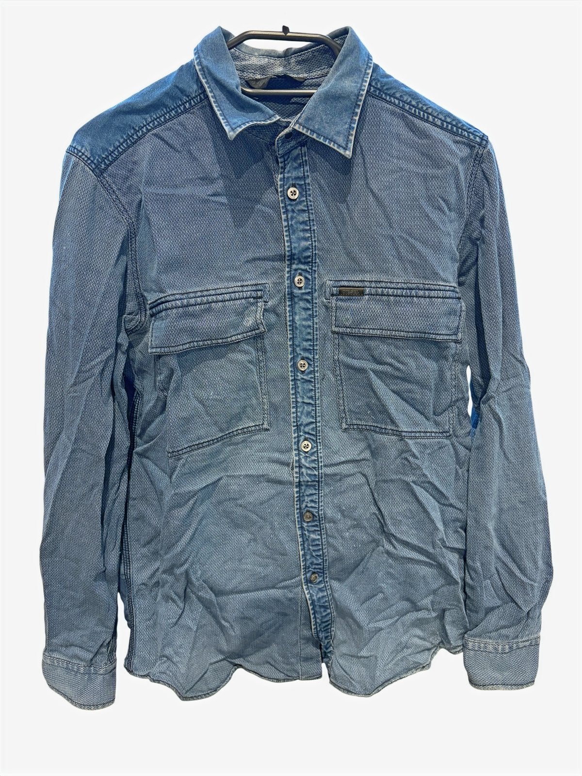 CHEMISE EN JEAN DIESEL - TAILLE M - PRIX CADEAU 5€ !, Enlèvement ou Envoi, Porté, Bleu, Tour de cou 39/40 (M)