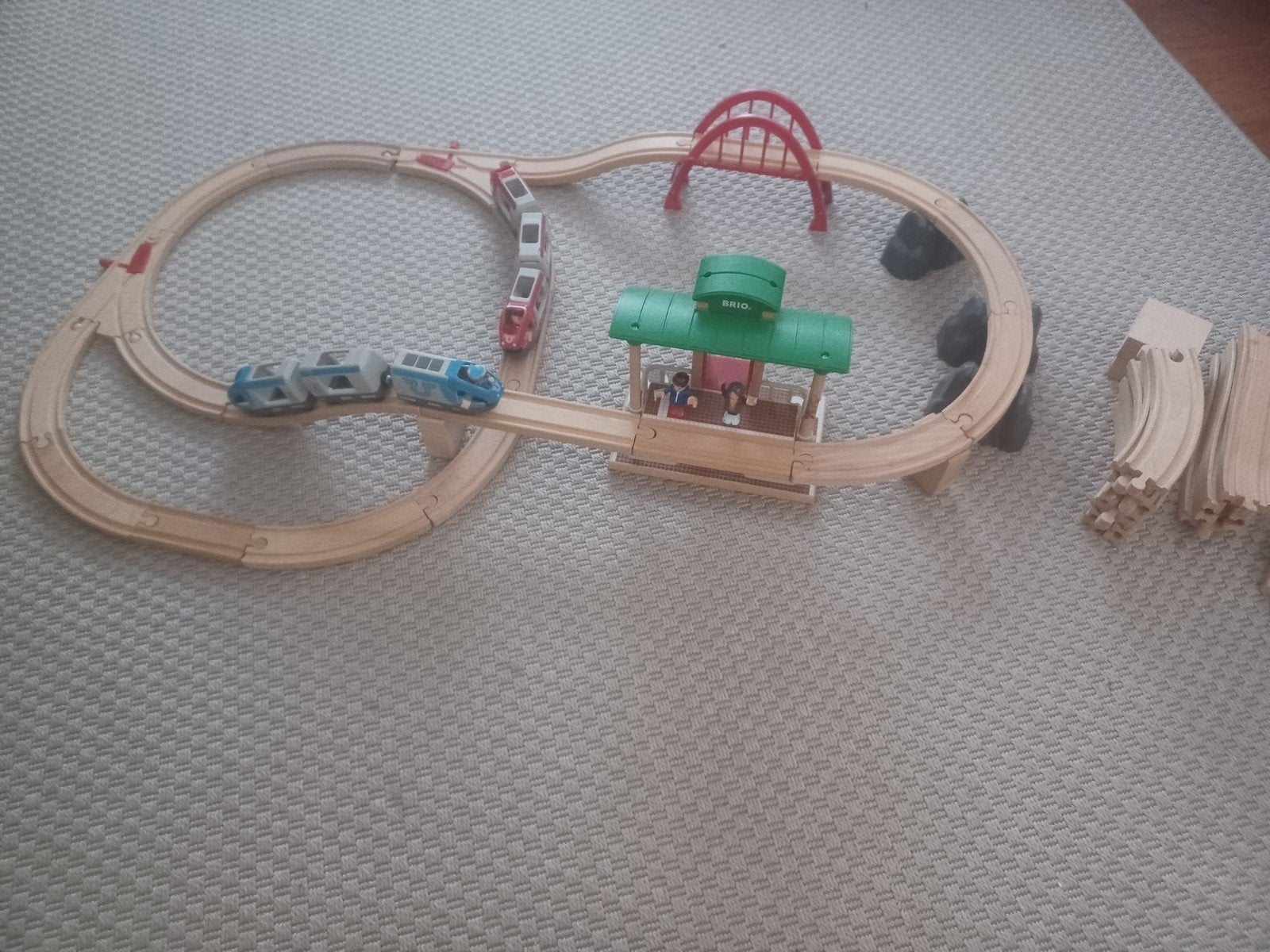 Brio World Train station, Kinderen en Baby's, Speelgoed | Houten speelgoed, Ophalen, Gebruikt, Overige typen
