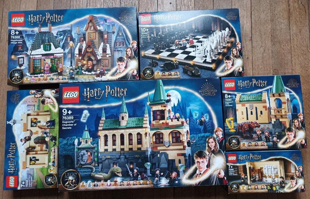Lot 6 Lego Harry Potter 20 ans minifigs dorés neufs scellés, Enlèvement ou Envoi, Neuf, Ensemble complet, Lego