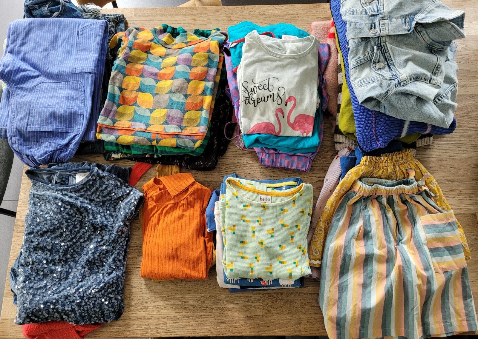 lot meisje kleding maat 134 -146, Enlèvement, Utilisé