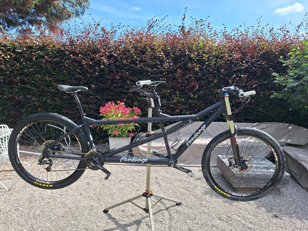 MTB tandem Fandango, Fietsen en Brommers, Fietsen | Tandems, Gebruikt, Meer dan 20 versnellingen, 57 tot 61 cm, 51 tot 55 cm, Schijfrem