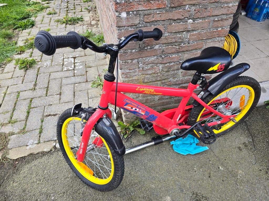 Kinderfiets van cars, Ophalen