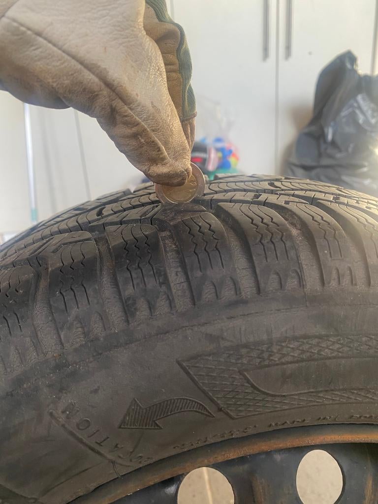 winterbanden 175/65 r14 (bv voor een peugeot 206), Auto-onderdelen, Ophalen, 14 inch, Gebruikt, 175 mm