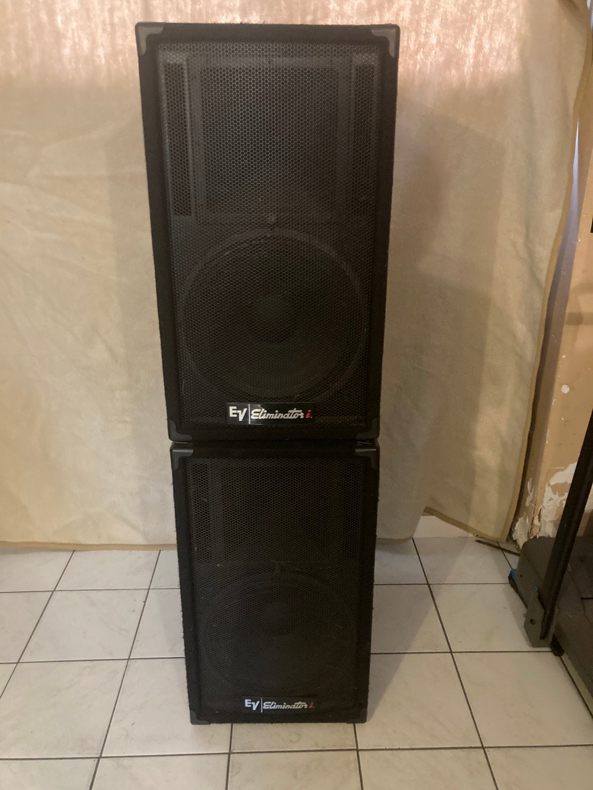 2 speakers top  ev eliminator, Audio, Tv en Foto, Luidsprekerboxen, Ophalen, Gebruikt