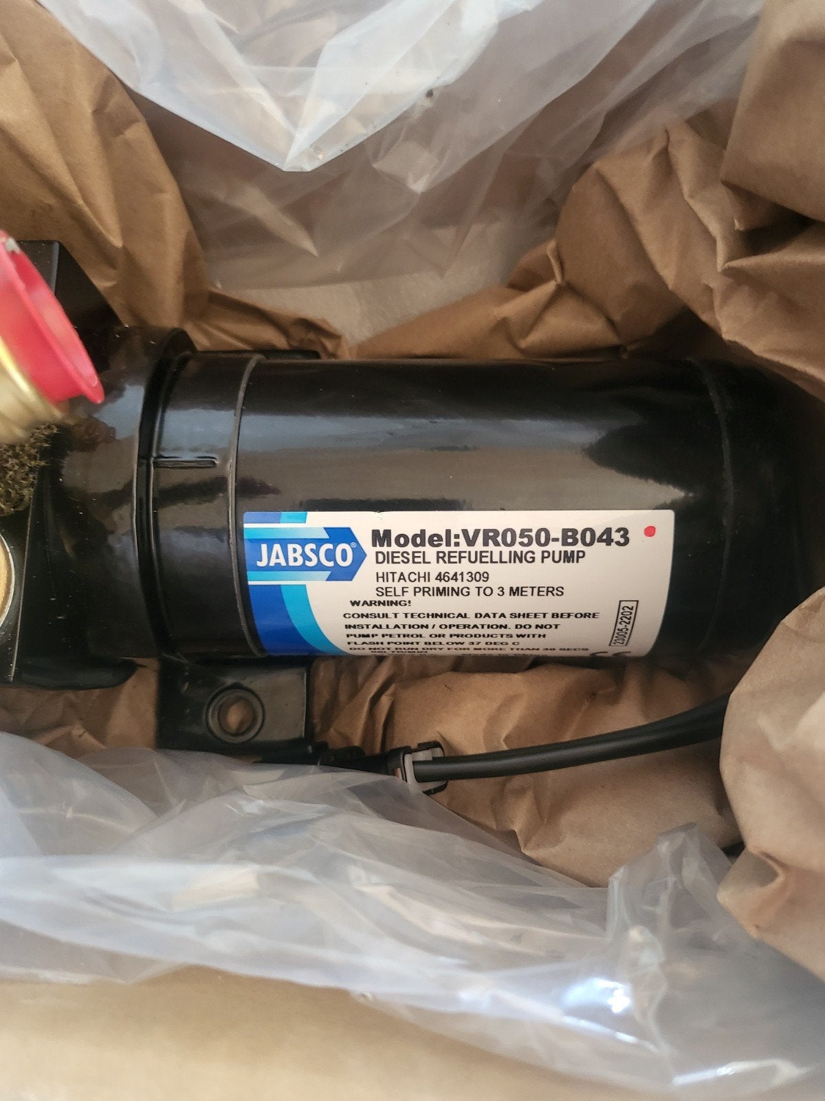 jabsco diesel pomp vr050 b043, Ophalen