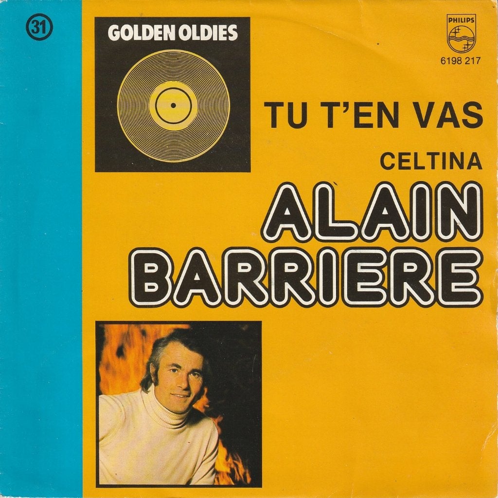 Alain Barrière - Tu t'en vas, CD & DVD, Enlèvement ou Envoi, 7 inch, Autres genres, Utilisé
