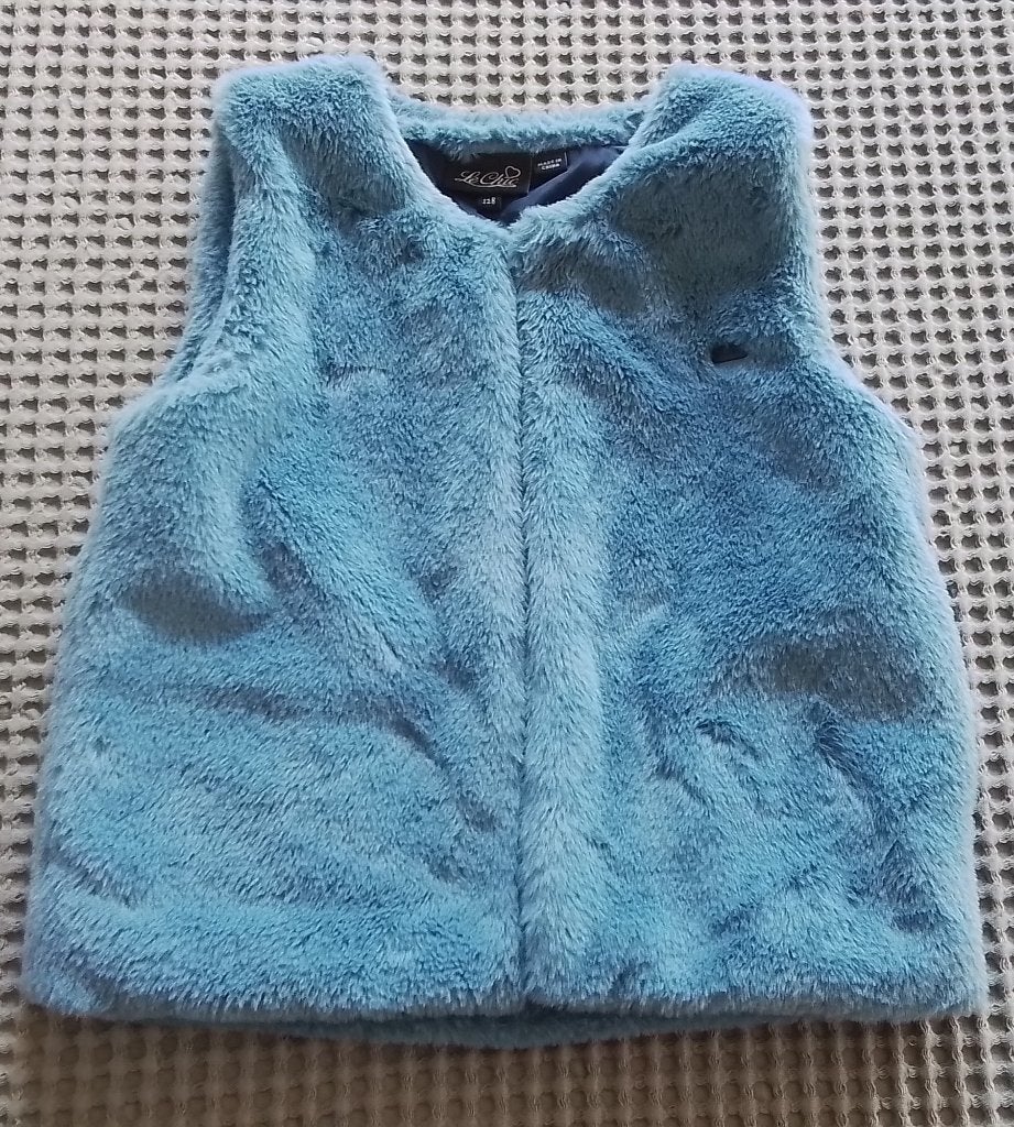 Blauwe gilet Le Chic 128, Gebruikt, Meisje, Le Chic, Trui of Vest