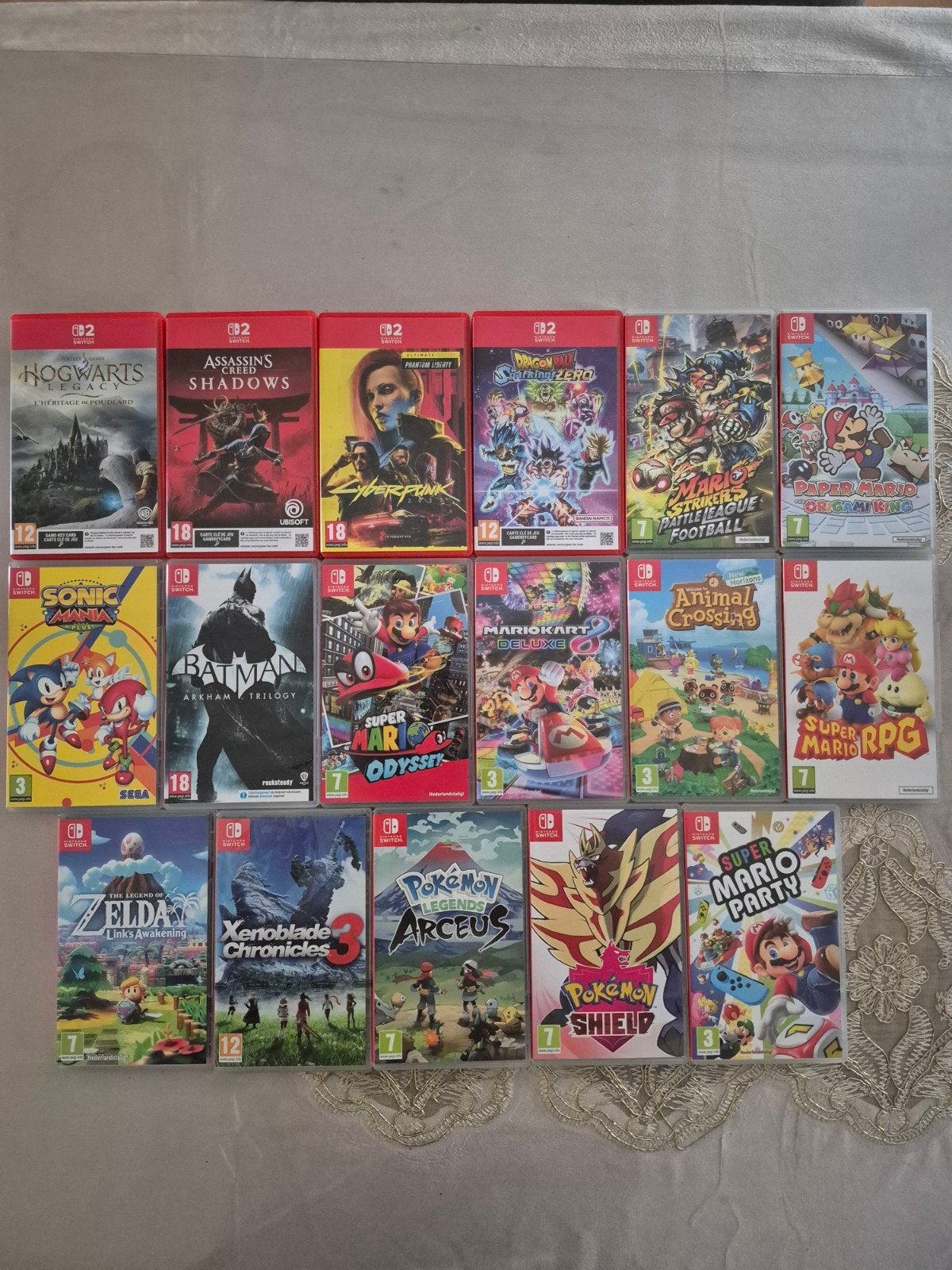 Verschillende Switch games., Enlèvement