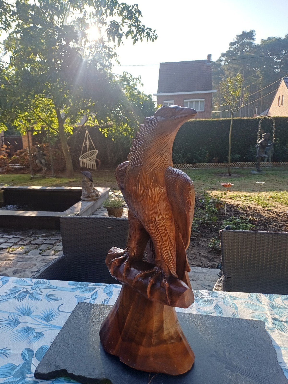 Houten roofvogel, Enlèvement, Brun, Bois