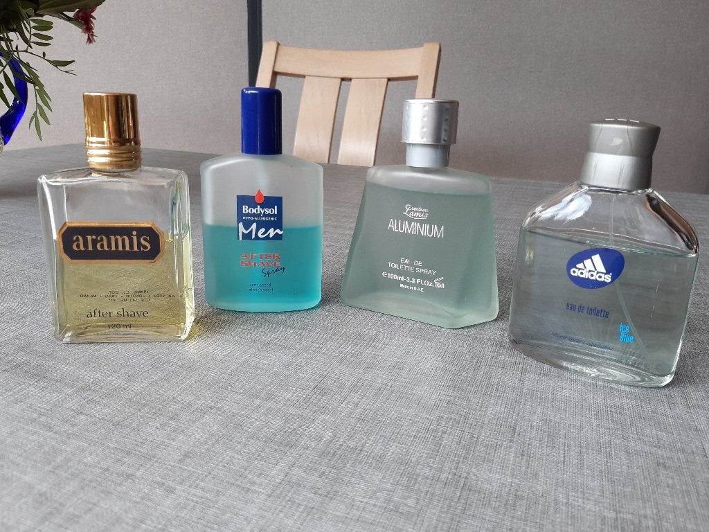 Aftershave en herenparfums Aramis Bodysol Aluminium Adidas, Enlèvement, Utilisé