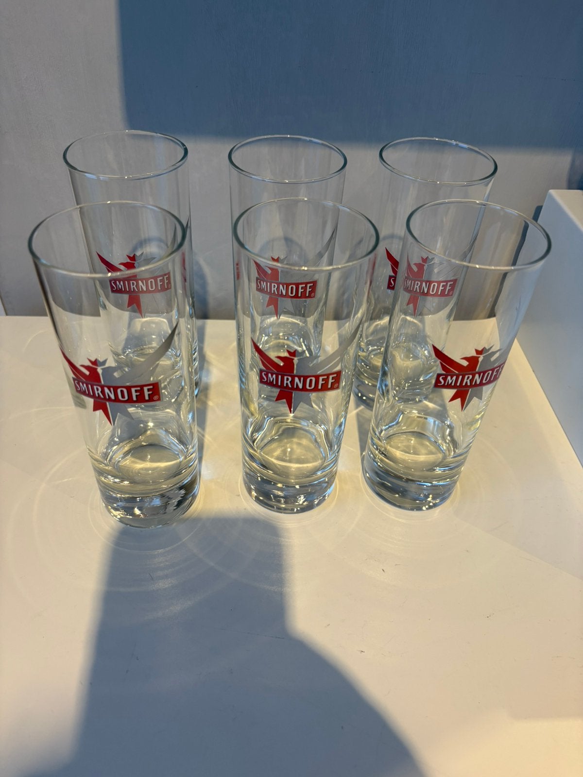 6 verres SMIRNOFF, Collections, Enlèvement ou Envoi, Comme neuf