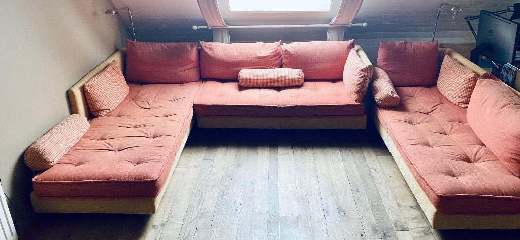 3-delige modulaire zetel Ligne Roset, Huis en Inrichting, Ophalen, Gebruikt, 75 tot 100 cm, Rechte bank
