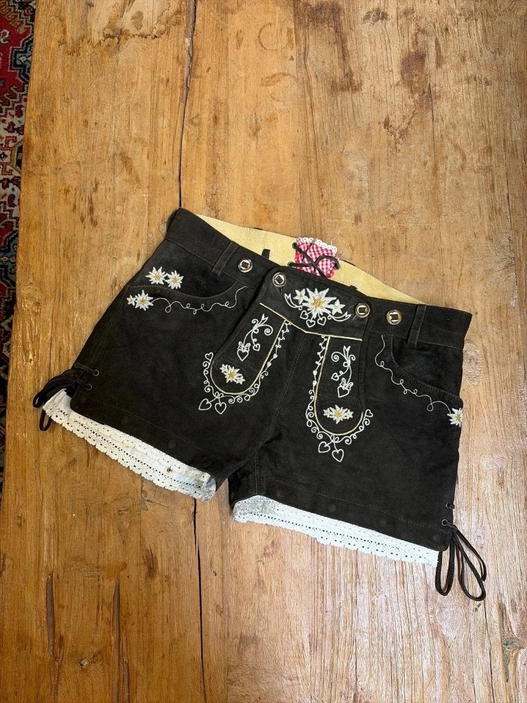 Lederhosen dames bruin maat 40, Taille 42/44 (L), Krüger Madl, Enlèvement ou Envoi, Comme neuf