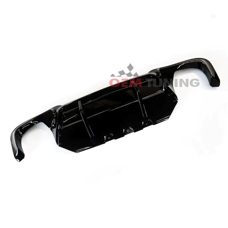 Diffuser geschikt voor F10 2010‑2017 V‑Style Hoogglans Zwart, Auto-onderdelen, Carrosserie, Bumper, BMW, Achter, Nieuw, Ophalen of Verzenden