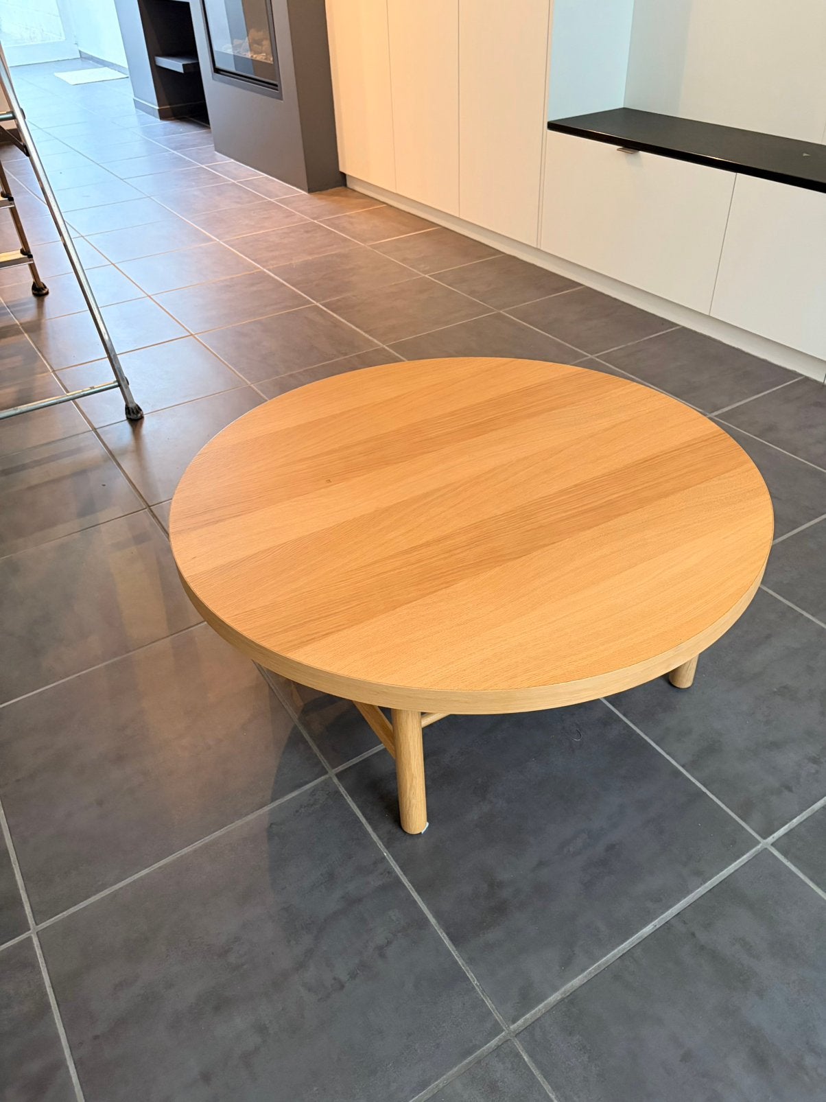 Ikea salontafel, 1 jaar oud., Maison & Meubles, Rond, 50 à 100 cm, Comme neuf, Enlèvement