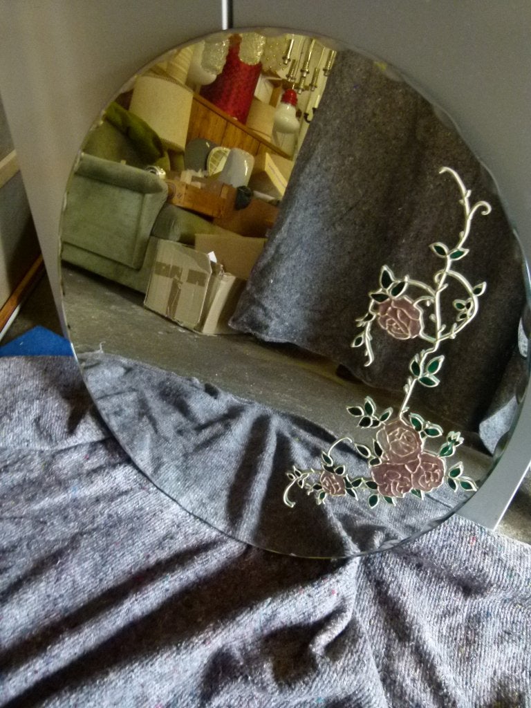 vintage spiegel Schöninger 70er jaren stukprijs, Verzamelen, Retro, Ophalen, Huis en Inrichting