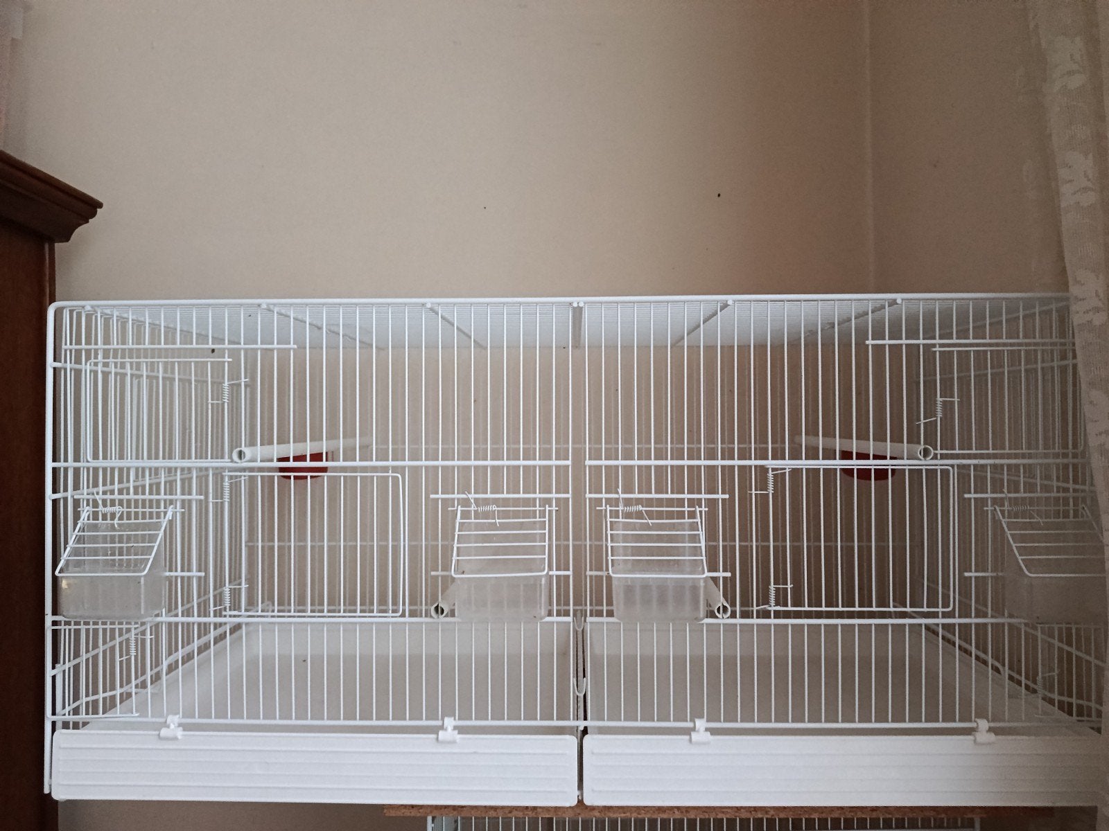 Cage avec séparation domus molinari 90cm blanc lactée Neuf