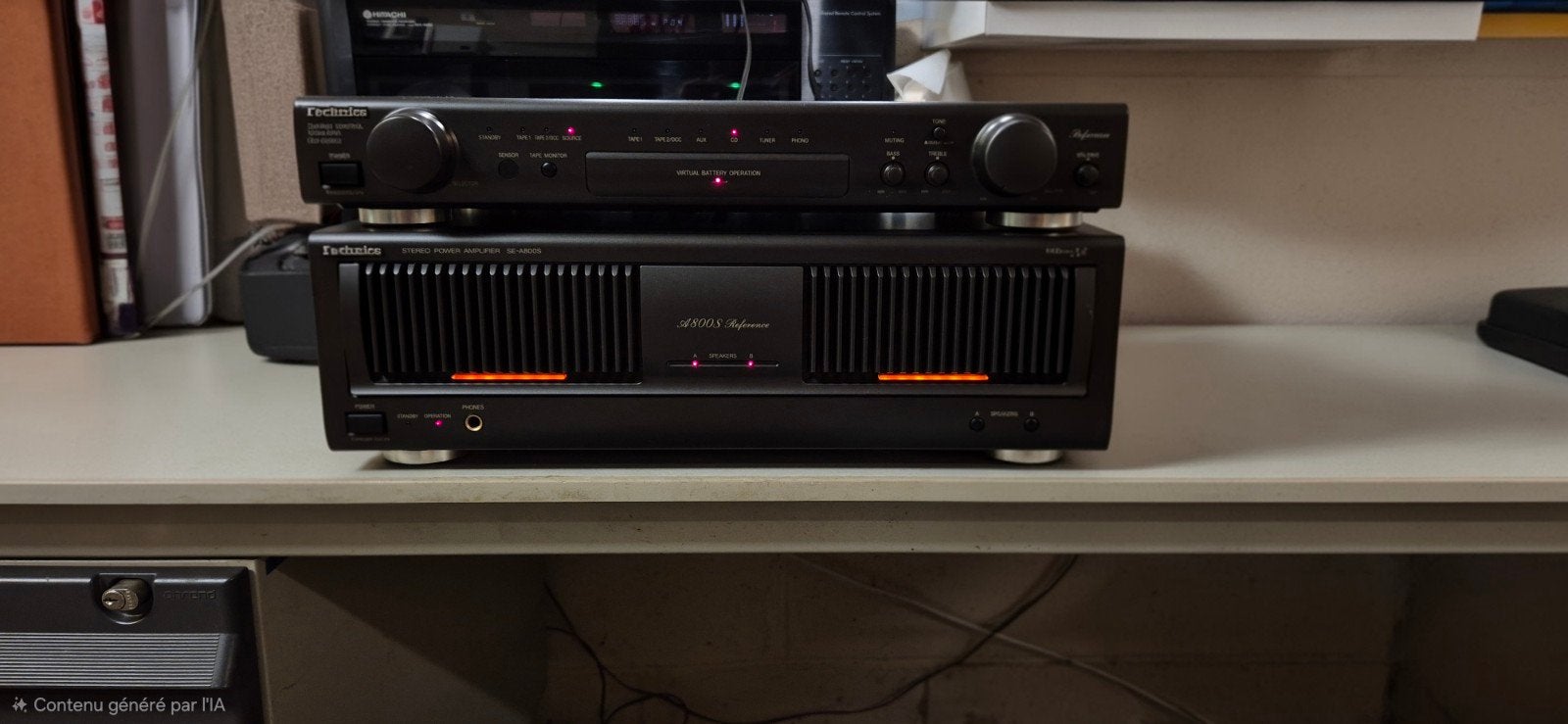 Technics Ampli-preampli, Autres marques, 60 à 120 watts, Enlèvement, Stéréo
