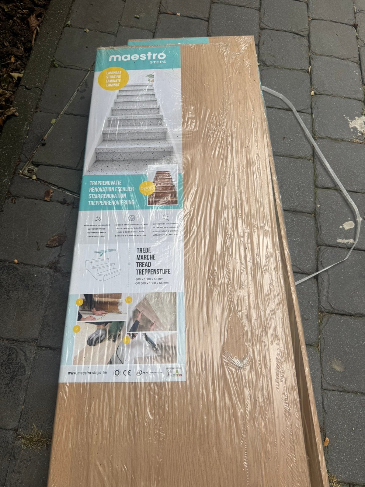 Couverture d’escalier type quickstep, Bricolage & Construction, Planches & Dalles, Enlèvement, Neuf, Bois, Planchers ou planches
