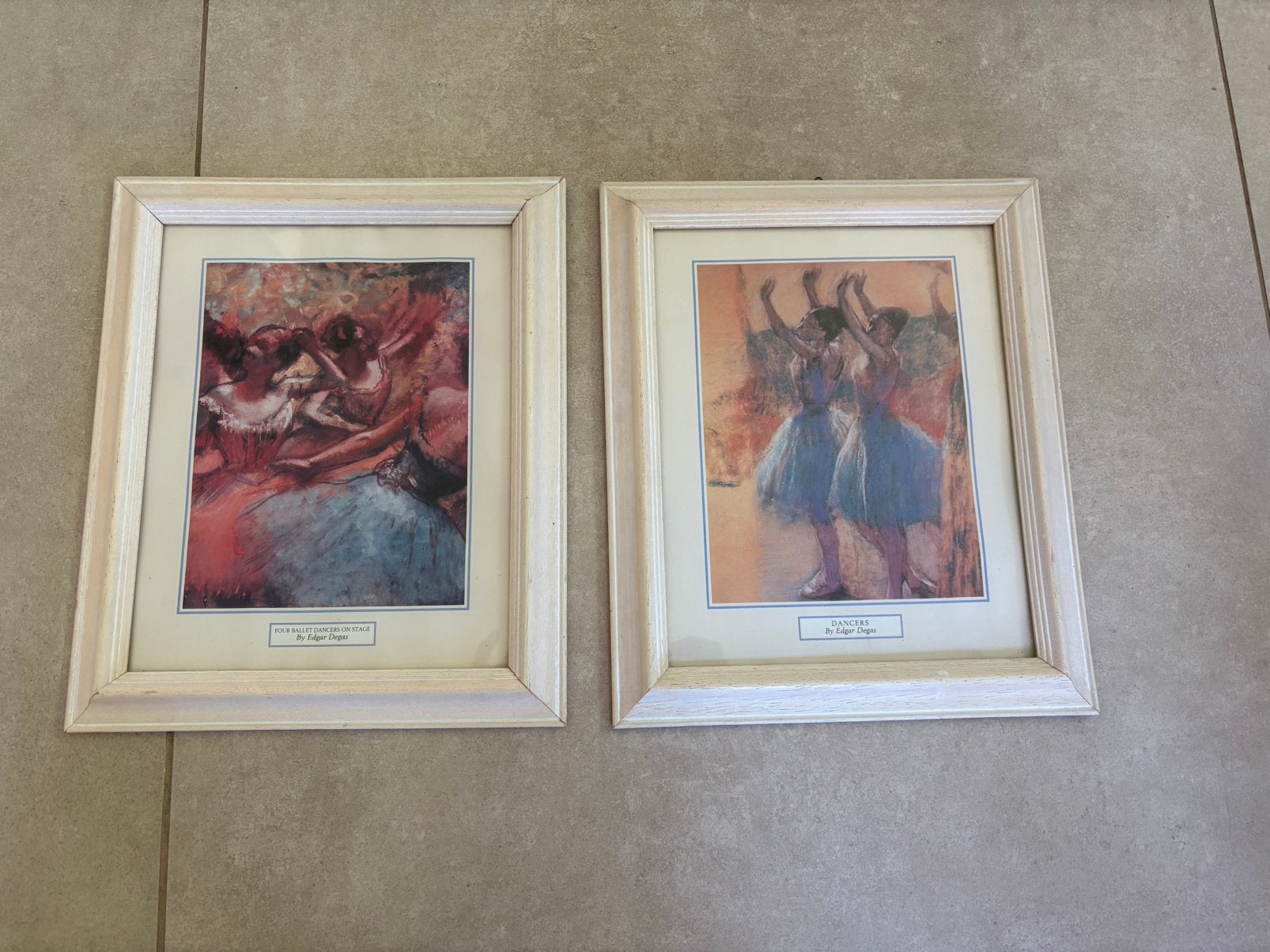 2 Fotokaders ballet dansers, Huis en Inrichting, Woonaccessoires | Lijsten, Ophalen, Zo goed als nieuw