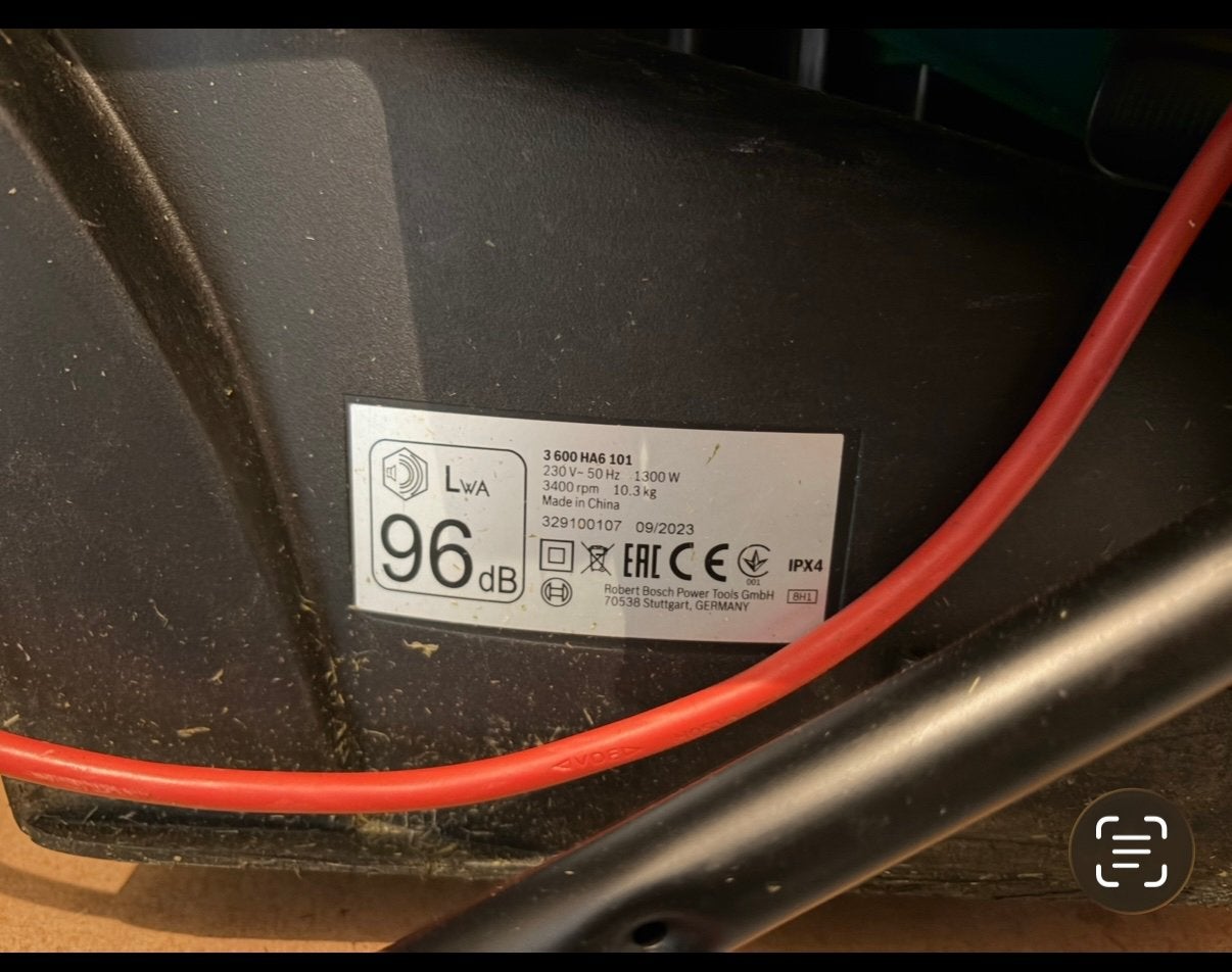 Bosch elektrische grasmaaier, Jardin & Terrasse, Tondeuses à gazon, Enlèvement, Comme neuf, Tondeuses à gazon électriques, Bac de ramassage