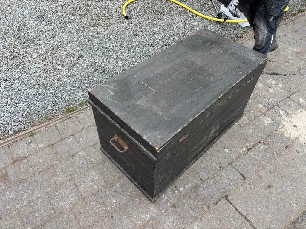 2x Grote houten opbergkoffers / reiskoffers, Ophalen, Overige materialen, Gebruikt, 45 tot 55 cm