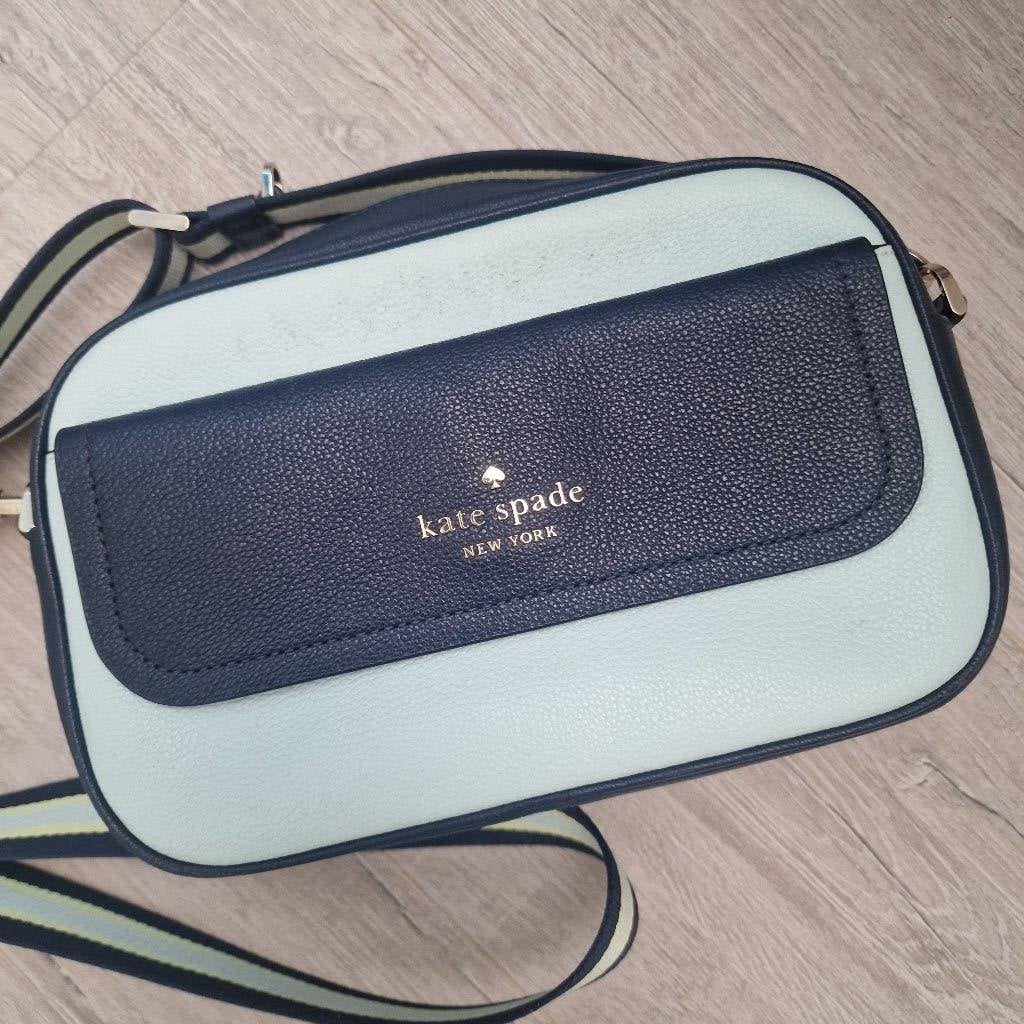 Blauwe schoudertas Kate Spade, Ophalen of Verzenden, Zo goed als nieuw, Blauw