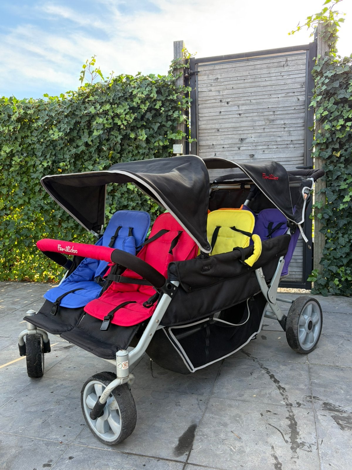 Familidoo 6-zits kinderwagen, Ophalen, Gebruikt