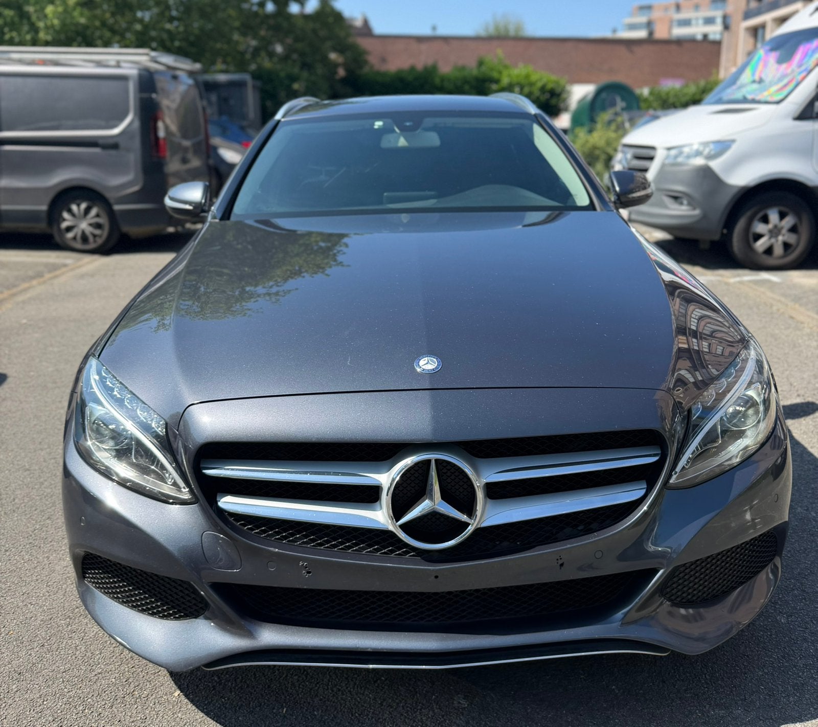 Mercedes C180 Euro6B Diesel 230.000km, Autos, Mercedes-Benz, Argent ou Gris, Achat, Euro 6, Boîte manuelle