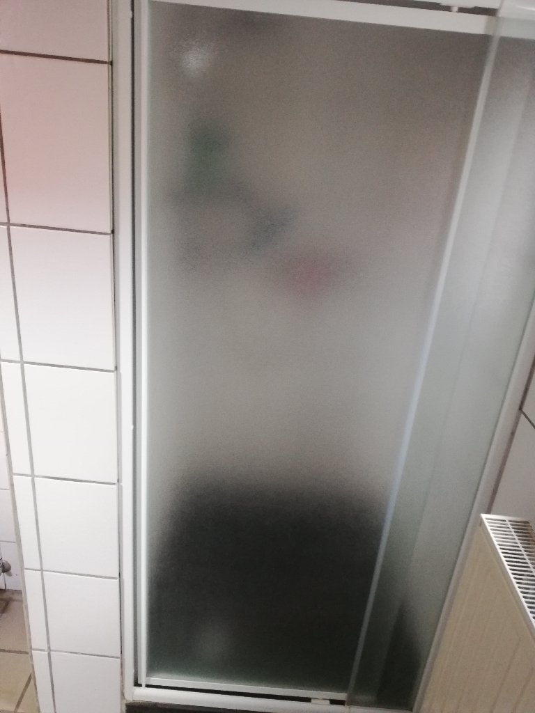 douche deur en mengkraan hansgrobe met sproeikop, Ophalen, Gebruikt, Glas, Douche