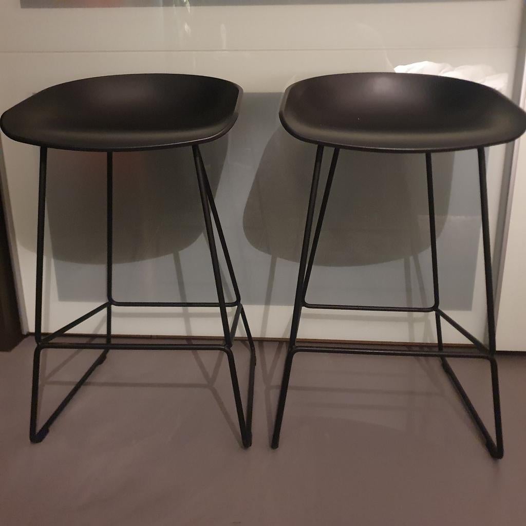 ***HAY about a stool AAS38 barkrukken/ 65cm(zwart&wit)***, Huis en Inrichting, Ophalen, Gebruikt, Met voetsteun, 60 tot 90 cm