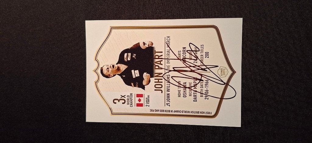 Foto met handtekening (print); John Part # Darts, Ophalen of Verzenden, Nieuw, Overige typen