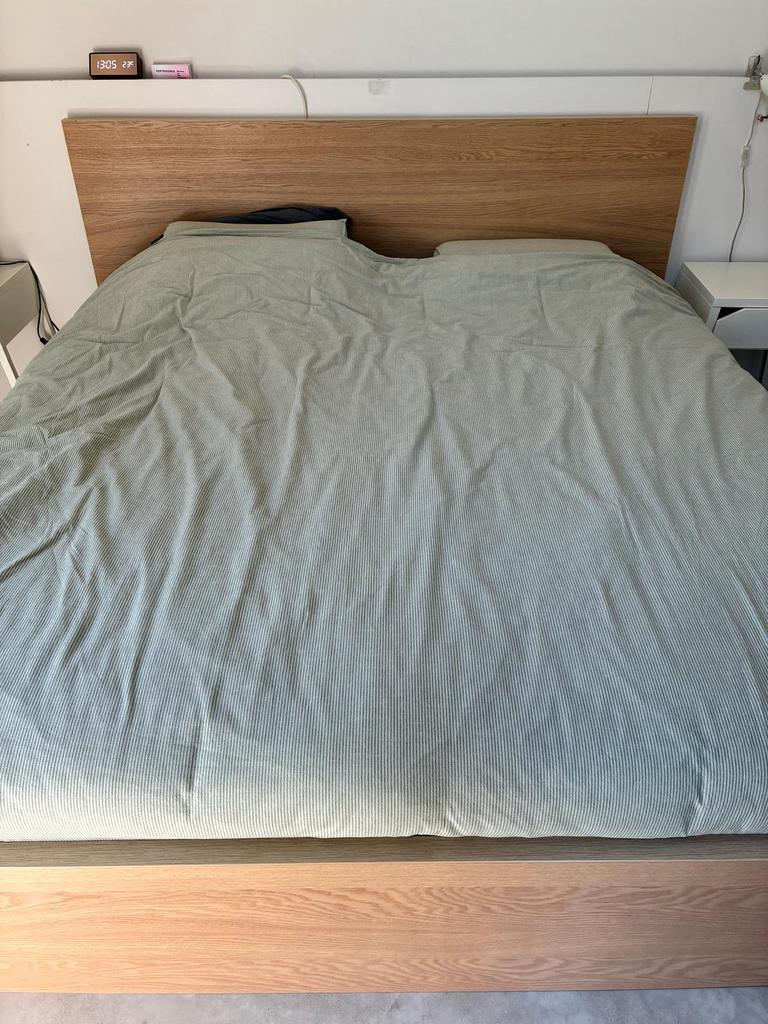 Ikea Malm bedframe 180cm en 2 lades, Brun, Enlèvement, Utilisé, 180 cm