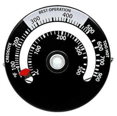 Magnetische Kachel Haard Barbeque Thermometer 0 - 500⁰C 63mm, Ophalen of Verzenden