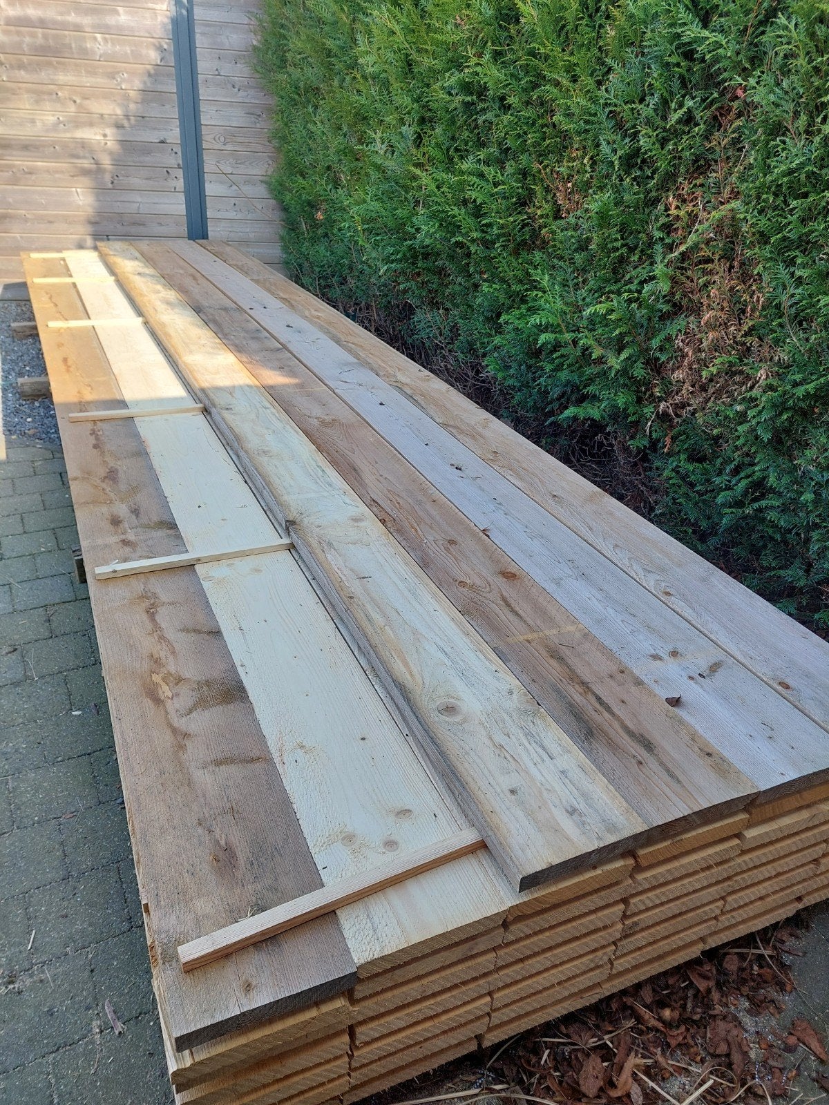 Steigerplanken, Jardin & Terrasse, Poteaux, Poutres & Planches, Planches, Enlèvement