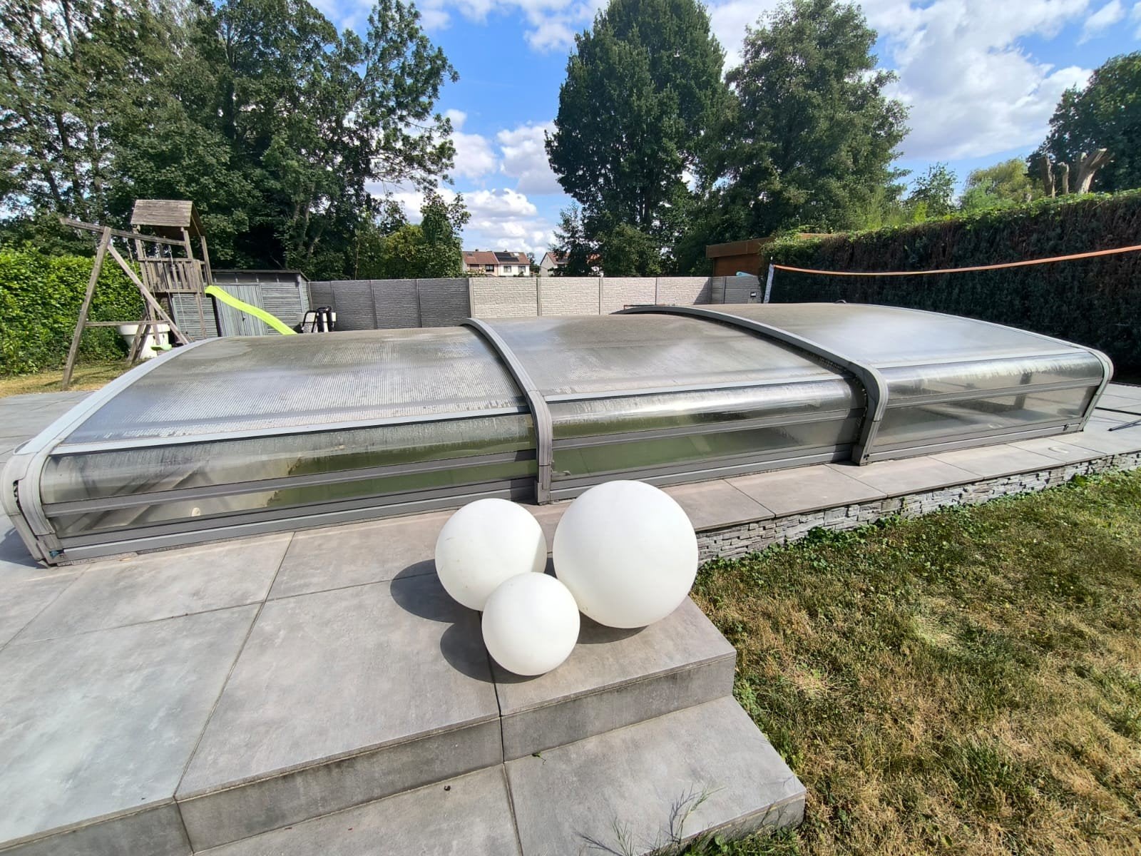 Abri de piscine à vendre, Jardin & Terrasse, Accessoires de piscine, Enlèvement, Utilisé, Couverture de piscine