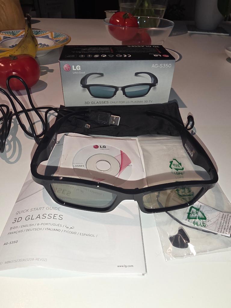 Paire de Lunettes 3D Actives LG AG-S350 – Pack, Enlèvement ou Envoi, Comme neuf