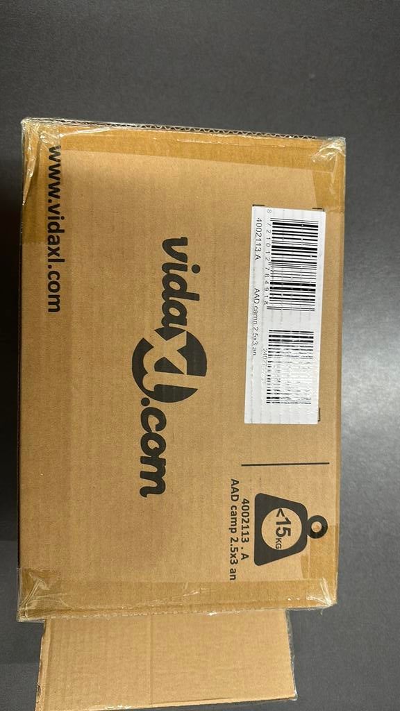 Vidaxl voortent tapijt camperen 2,5x3m nieuw, Caravans en Kamperen, Ophalen of Verzenden, Zo goed als nieuw