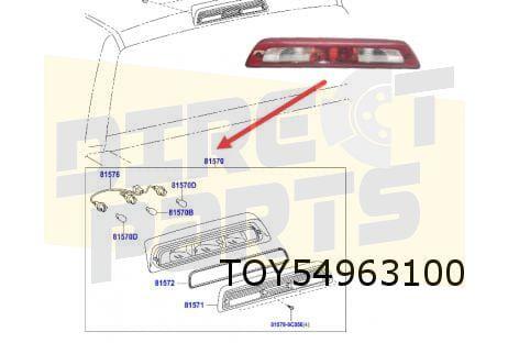 Toyota Tundra (8/13- 8/17) derde remlicht Origineel!  815700, -, Verzenden, -, Nieuw