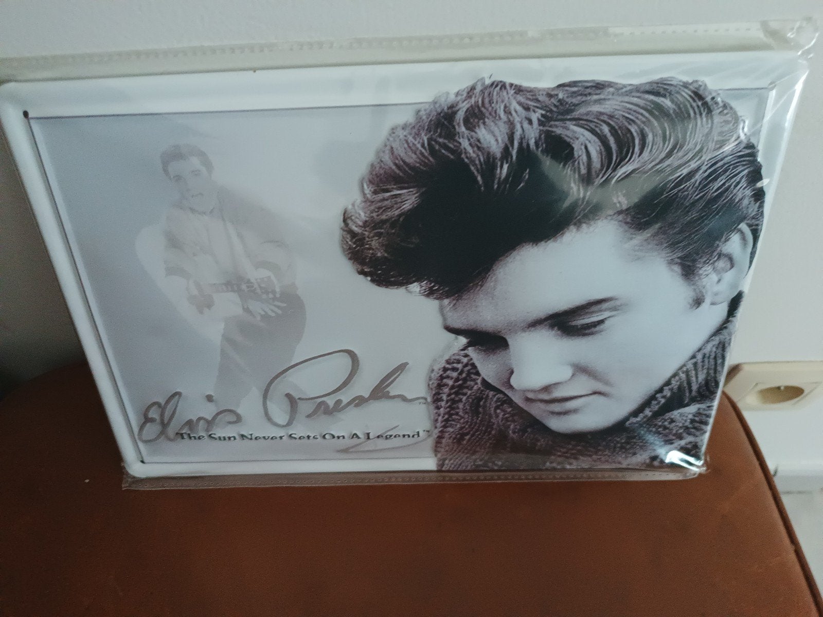 Assiette métallique Elvis Presley 30 x 20 cm, Enlèvement ou Envoi