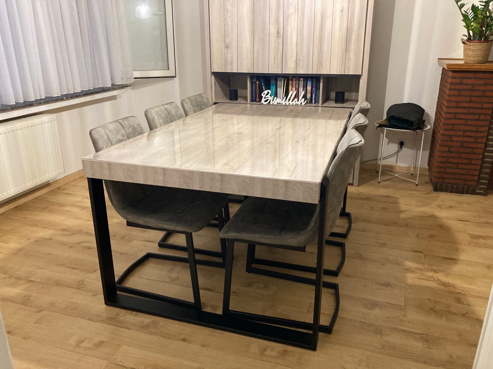 WEBA Eettafel + 6 stoelen, Huis en Inrichting, Ophalen