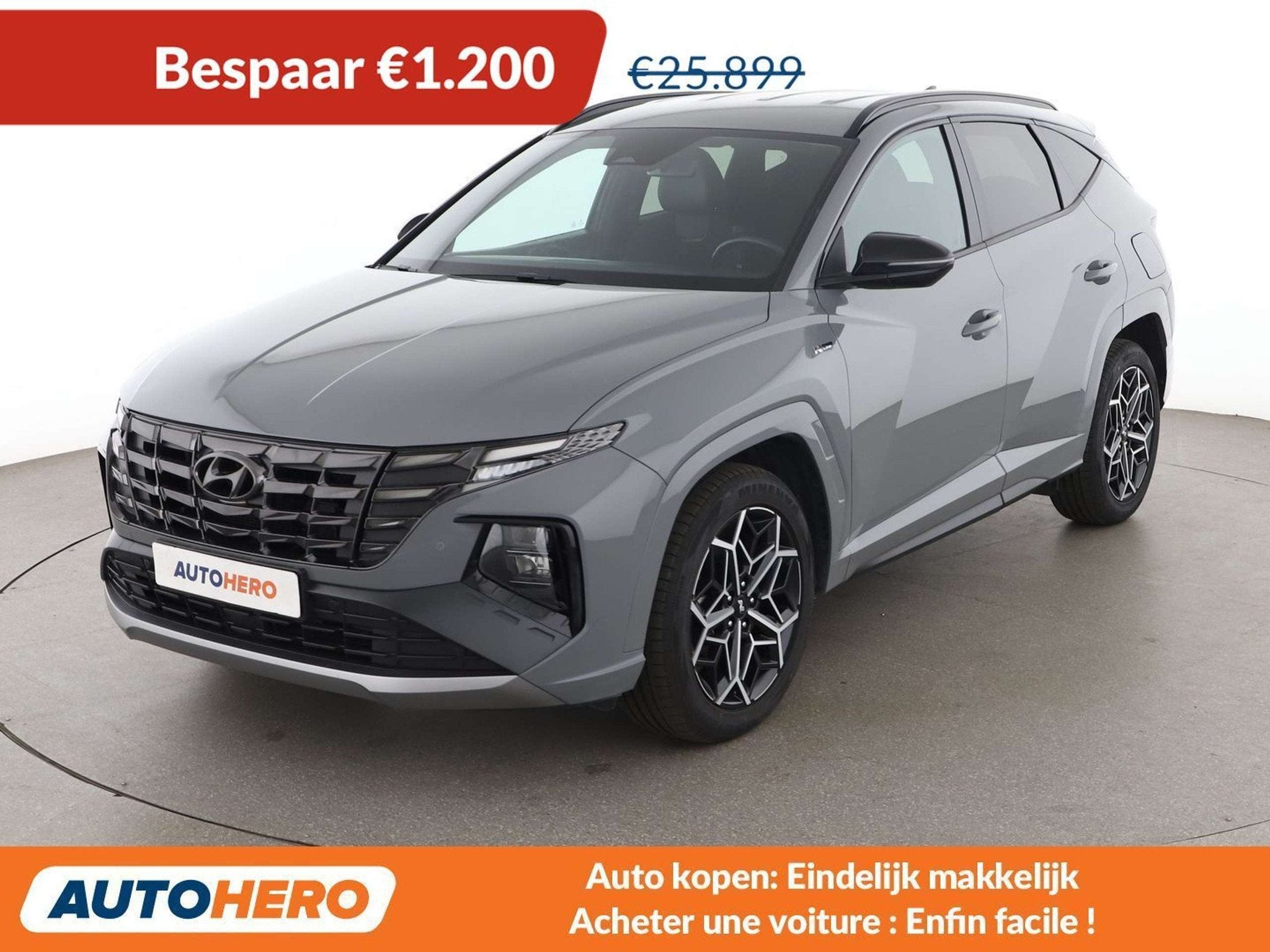 Hyundai Tucson 1.6 T-GDI Hybrid N Line (automatique), Autos, Argent ou Gris, Achat, Euro 6, Noir