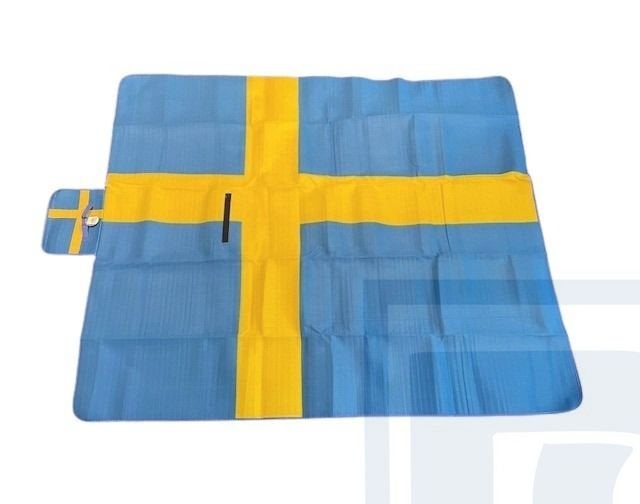 Volvo Picknick deken plaid Zweedse vlag 173 x 144cm 140  145, Ophalen of Verzenden, Nieuw