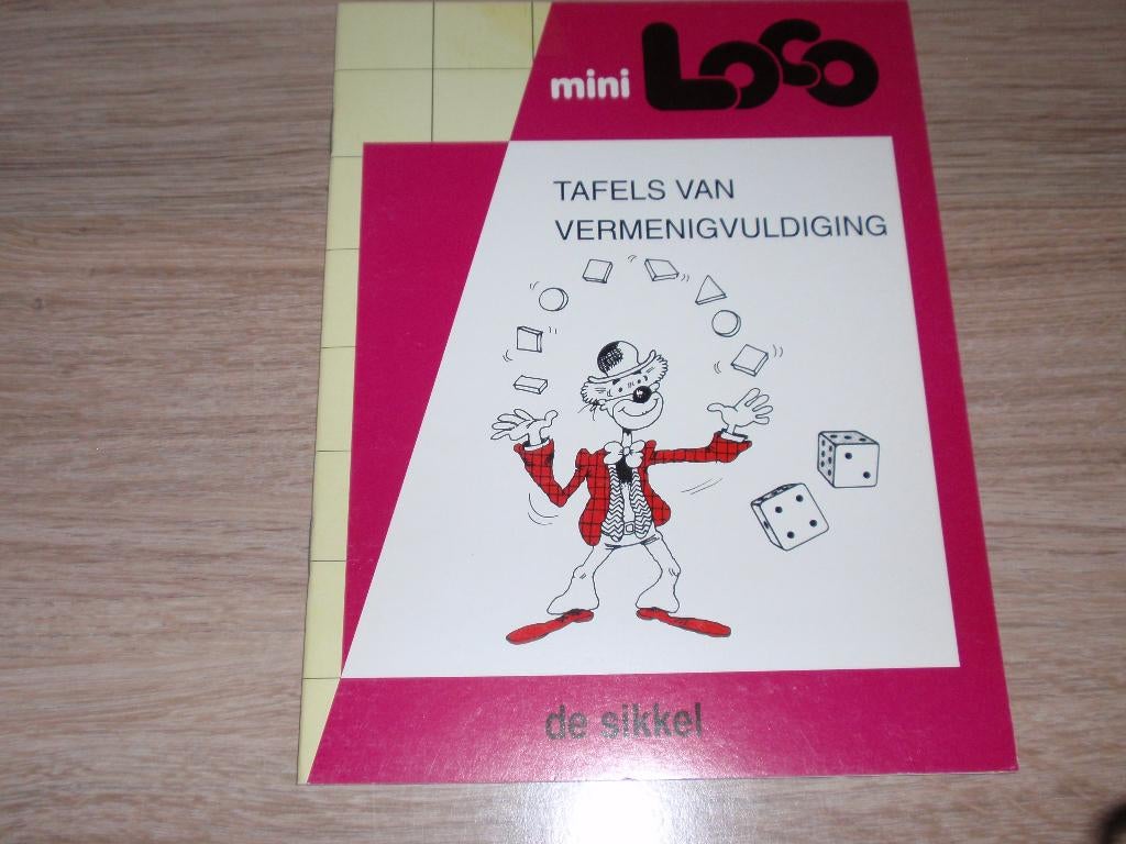 Boekje mini loco tafels van vermenigvuldiging, Ophalen of Verzenden, Gebruikt